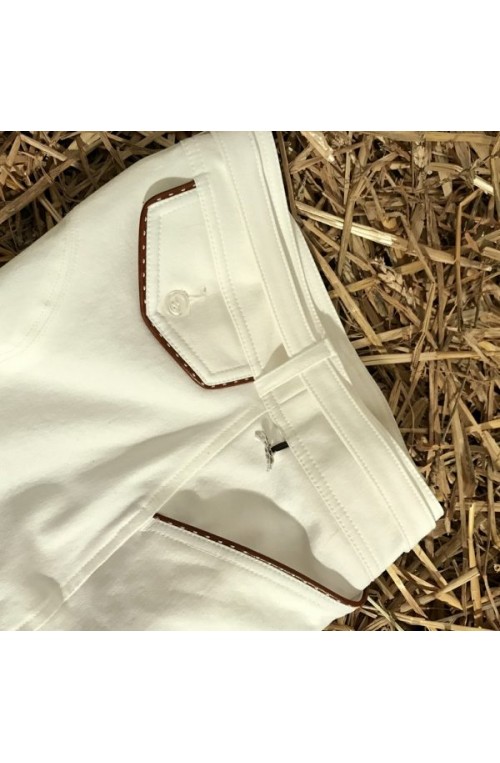 Culotte pénélope point sellier blanc/34