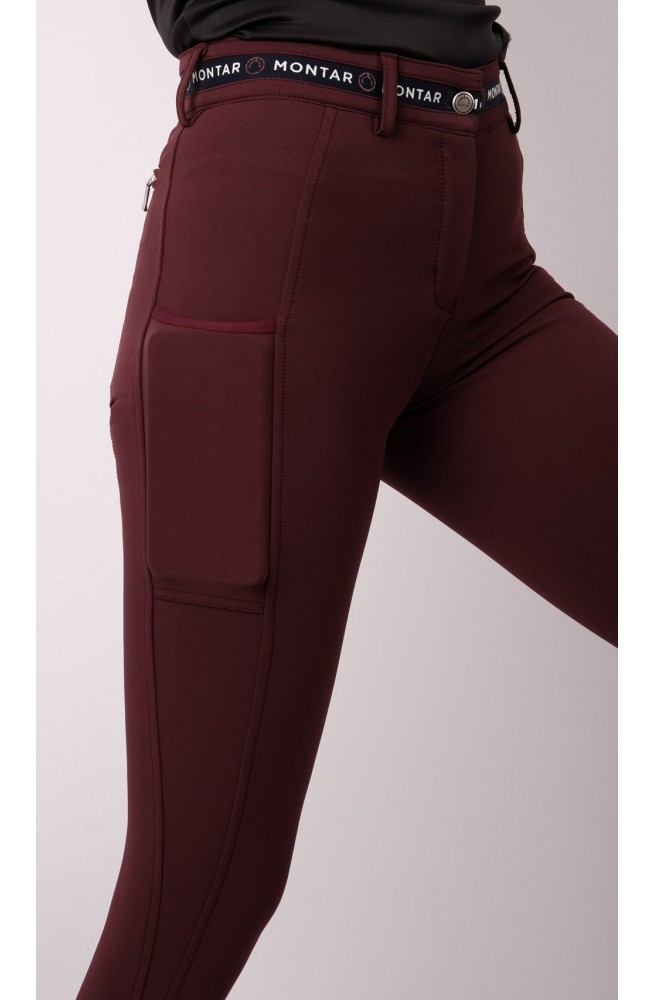 Pantalon montar mila bordeaux/36